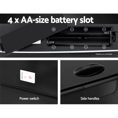 Devanti 45L Motion Sensor Bin Rubbish Automatic Black SB-45L-S23-BK