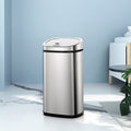 Devanti 50L Motion Sensor Bin Rubbish Automatic Silver SB-50L-S02-A