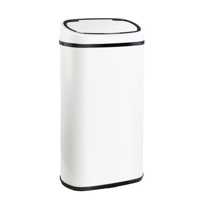 Devanti 58L Motion Sensor Bin Rubbish Automatic White SB-58L-S06-WH