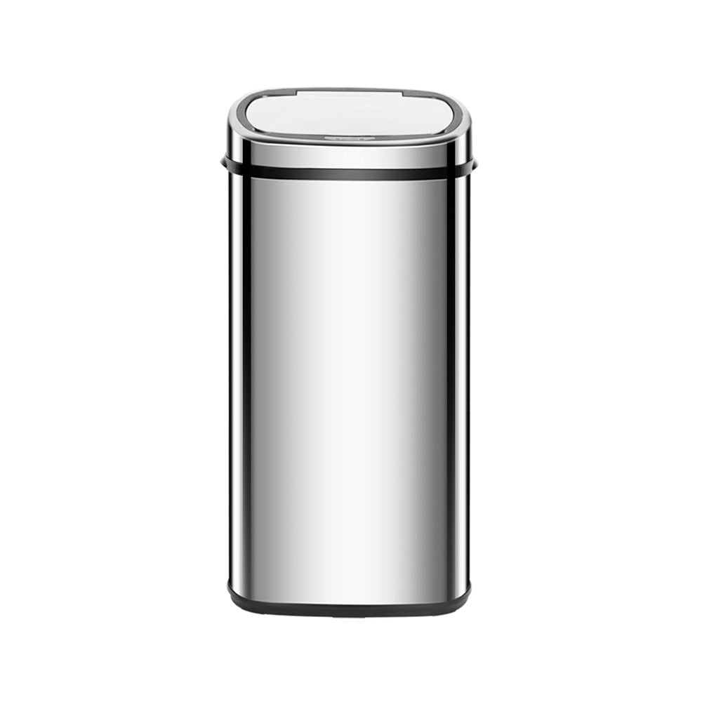 Devanti 68L Motion Sensor Bin Rubbish Automatic Silver SB-68L-S06-A