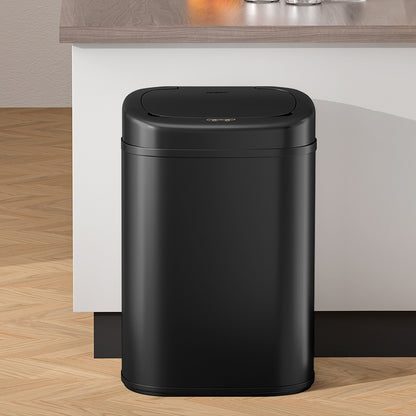 Devanti 82L Motion Sensor Bin Rubbish Automatic Black SB-82L-S24-BK