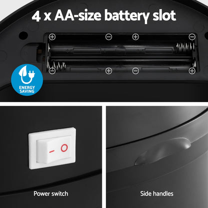 Devanti Sensor Bin Motion Rubbish Bins Kitchen Automatic Trash Can Black 9L SB-9LR10-BK