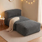 Artiss Foldable Bean Bag Sofa Bed Cloud Couch Boneless Floor Lounger Chair Grey SB-B-COMP-BBC-GY