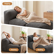 Artiss Foldable Bean Bag Sofa Bed Cloud Couch Boneless Floor Lounger Chair Grey SB-B-COMP-BBC-GY