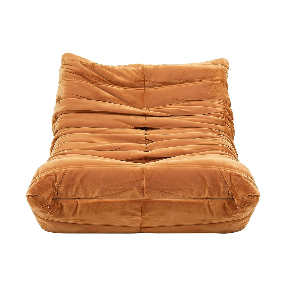 Artiss Lazy Sofa Accent Chair Floor Couch Leisure Lounge Foam Pouffe Recliner SB-B-COMP-LZSF-BR