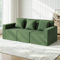 Artiss Modular 3-Seater Sofa Bed Convertible Sectional Floor Couch with Deep Seat SB-B-SOFA-3SEAT-GN