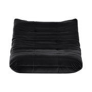 Artiss Lazy Sofa 2 Seaters Accent Caterpillar Chair Floor Couch Armless Lounge SB-B-TWIN-LZSF-BK