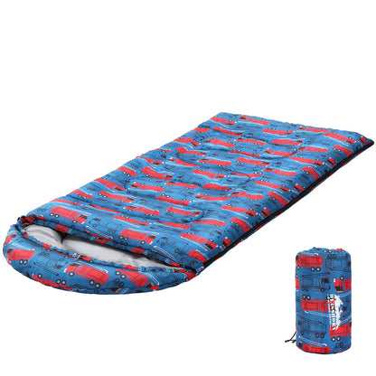 Weisshorn Sleeping Bag Kids Single Bags 180cm Thermal Camping Hiking Blue SB-CHILD-L-CT-BL