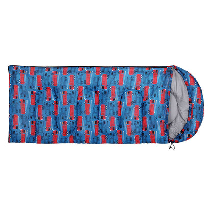 Weisshorn Sleeping Bag Kids Single Bags 180cm Thermal Camping Hiking Blue SB-CHILD-L-CT-BL