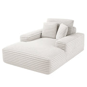 Artiss Sofa Bed Lounge Chair Recliner Couch Reading Chairs Sleeper Cloud Sofas Faux Fur Fabric SB-COMP-CHA-BG