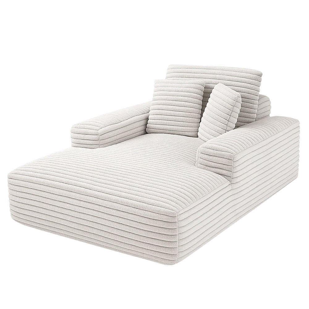 Artiss Sofa Bed Lounge Chair Recliner Couch Reading Chairs Sleeper Cloud Sofas Faux Fur Fabric SB-COMP-CHA-BG