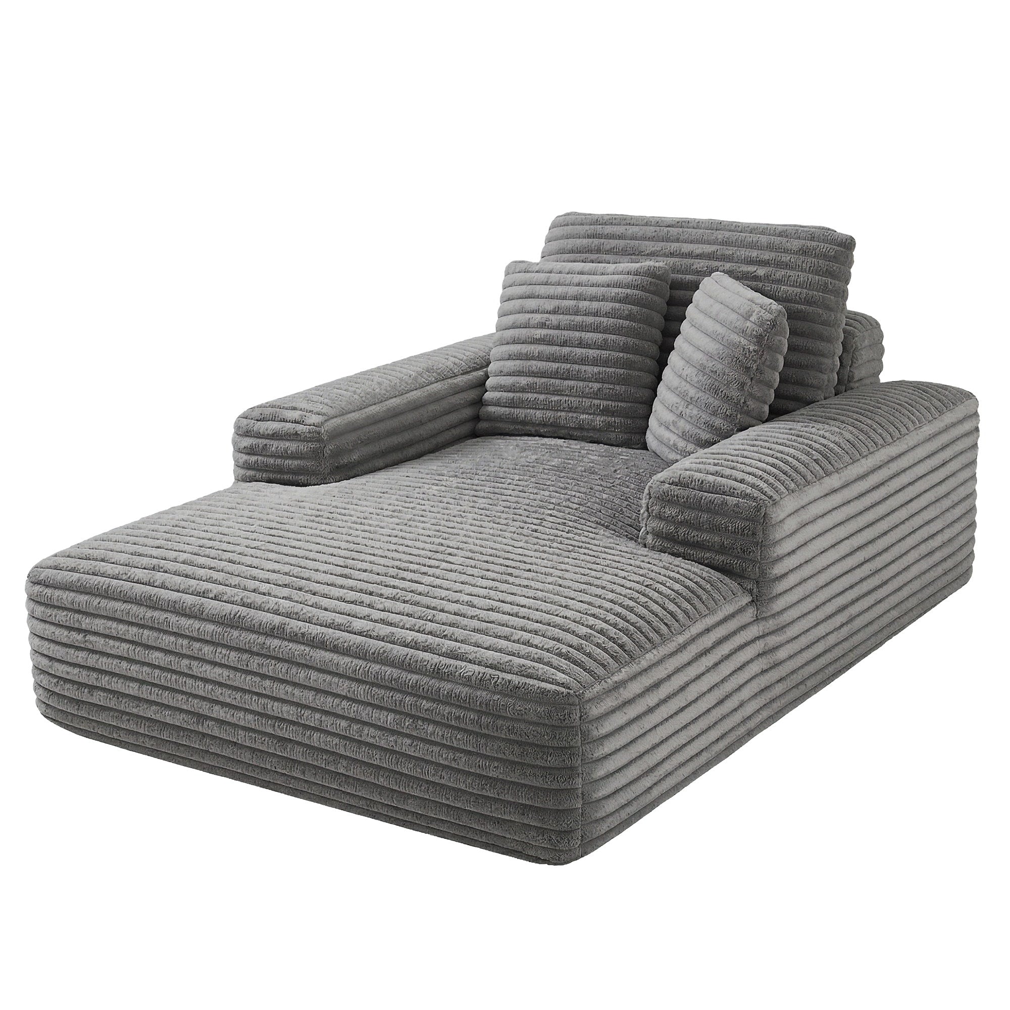 Artiss Sofa Bed Lounge Chair Recliner Couch Reading Chairs Sleeper Cloud Sofas SB-COMP-CHA-GREY
