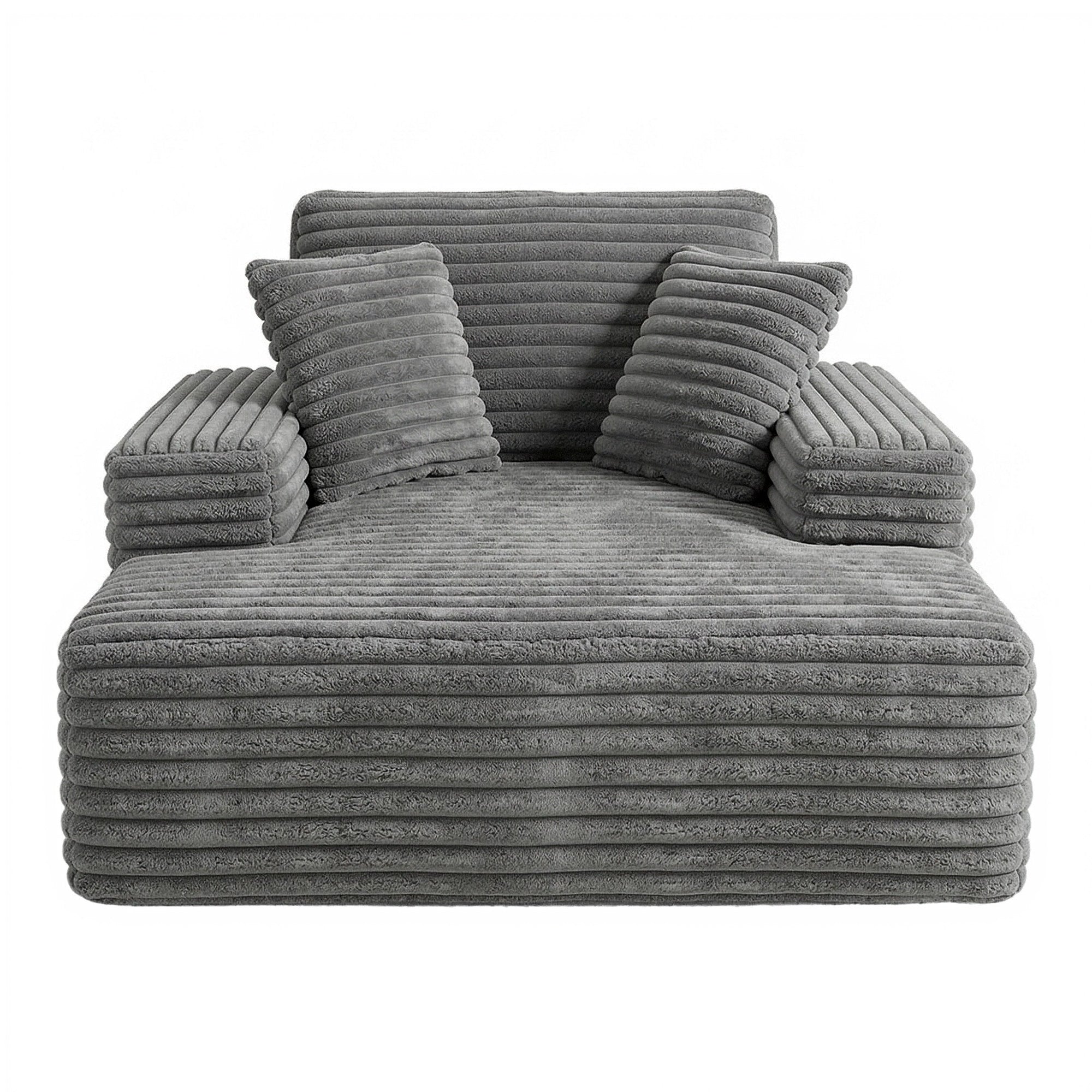 Artiss Sofa Bed Lounge Chair Recliner Couch Reading Chairs Sleeper Cloud Sofas SB-COMP-CHA-GREY
