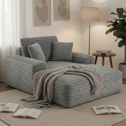 Artiss Sofa Bed Lounge Chair Recliner Couch Reading Chairs Sleeper Cloud Sofas SB-COMP-CHA-GREY