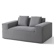 Artiss 2 Seater Sofa Loveseat Sofas Bed Couch No Assembly Corduroy Small Couches Apartement SB-COMP-CHA-GY