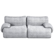 Artiss 2 Seater Sofa Modular Sectional Sofas Couch Bed No Assembly Living Room Grey SB-COMP-FAB-GY-AB