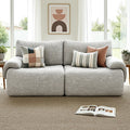 Artiss 2 Seater Sofa Modular Sectional Sofas Couch Bed No Assembly Living Room Grey SB-COMP-FAB-GY-AB
