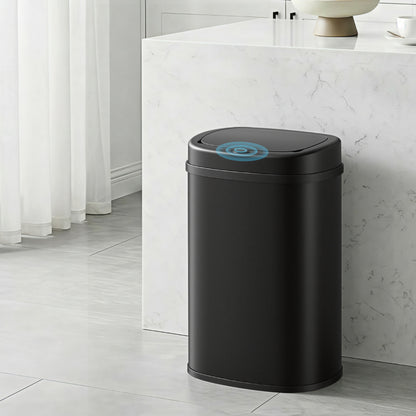 Devanti 50L Sensor Bin Motion Rubbish Automatic Black SB-D-50-BK