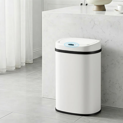Devanti 50L Sensor Bin Motion Rubbish Automatic White SB-D-50-WH