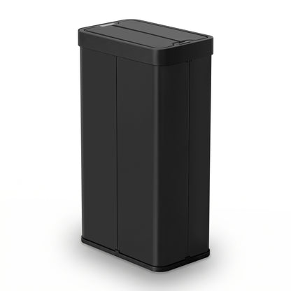 Devanti Rubbish Bin 70L Automatic Sensor Kitchen Bin, Slim Smart Garbage Can Touchless Rectangular with Liner SB-E-70L-BK