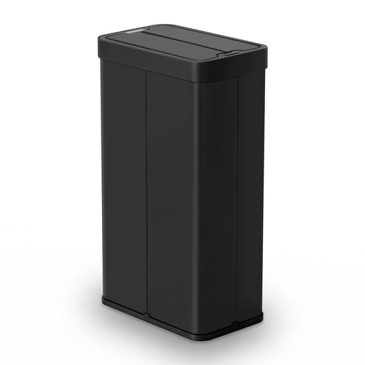 Devanti Rubbish Bin 70L Automatic Sensor Kitchen Bin, Slim Smart Garbage Can Touchless Rectangular with Liner SB-E-70L-BK