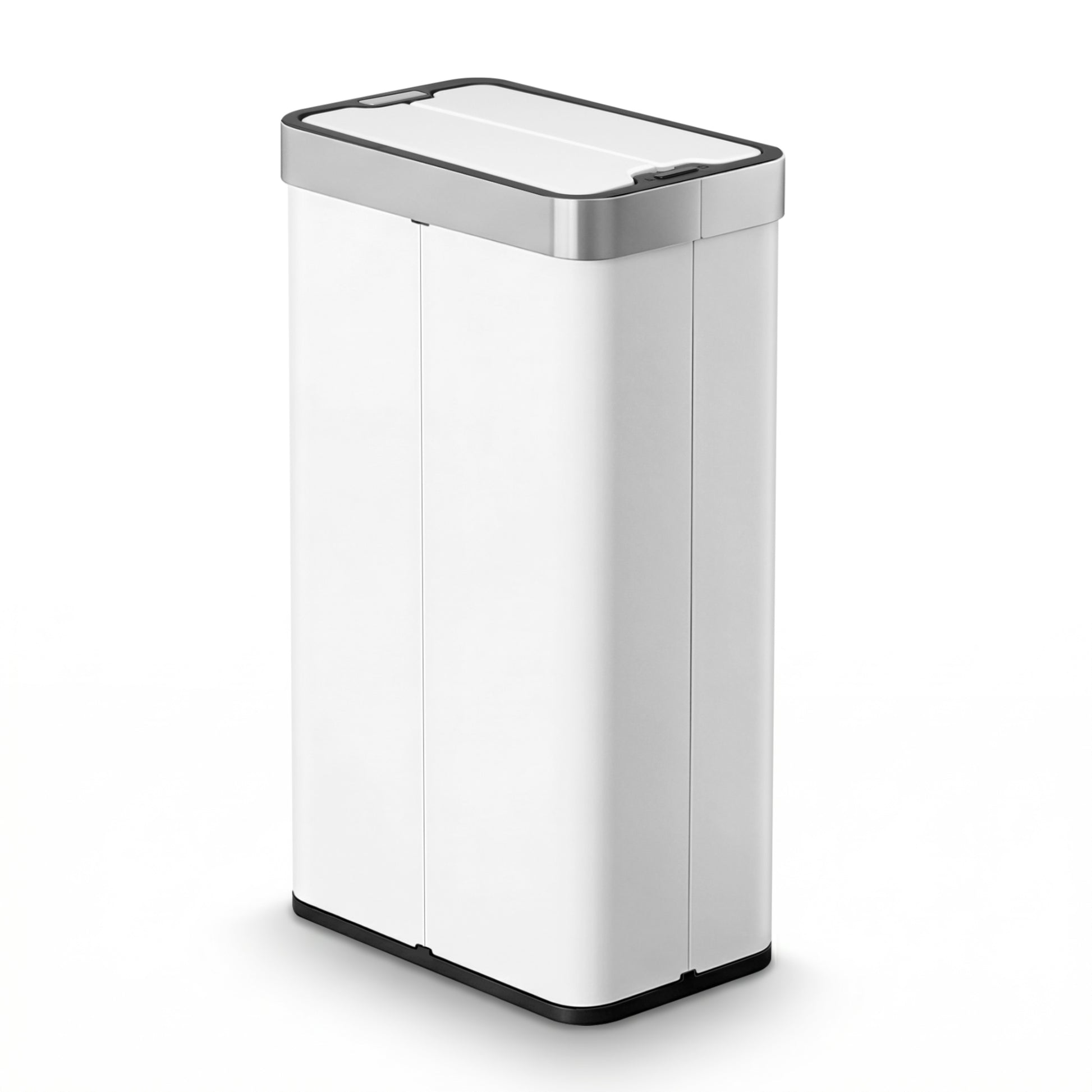 Devanti Rubbish Bin 70L Automatic Sensor Kitchen Bin, Slim Smart Garbage Can Touchless Rectangular with Liner SB-E-70L-WH