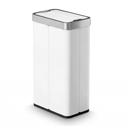 Devanti Rubbish Bin 70L Automatic Sensor Kitchen Bin, Slim Smart Garbage Can Touchless Rectangular with Liner SB-E-70L-WH