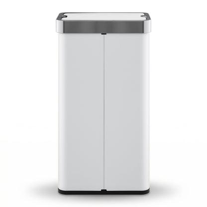 Devanti Rubbish Bin 70L Automatic Sensor Kitchen Bin, Slim Smart Garbage Can Touchless Rectangular with Liner SB-E-70L-WH