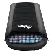 Weisshorn Sleeping Bag Single Thermal Camping Hiking Tent Black -20 degrees C SB-ENV-S-80-BK