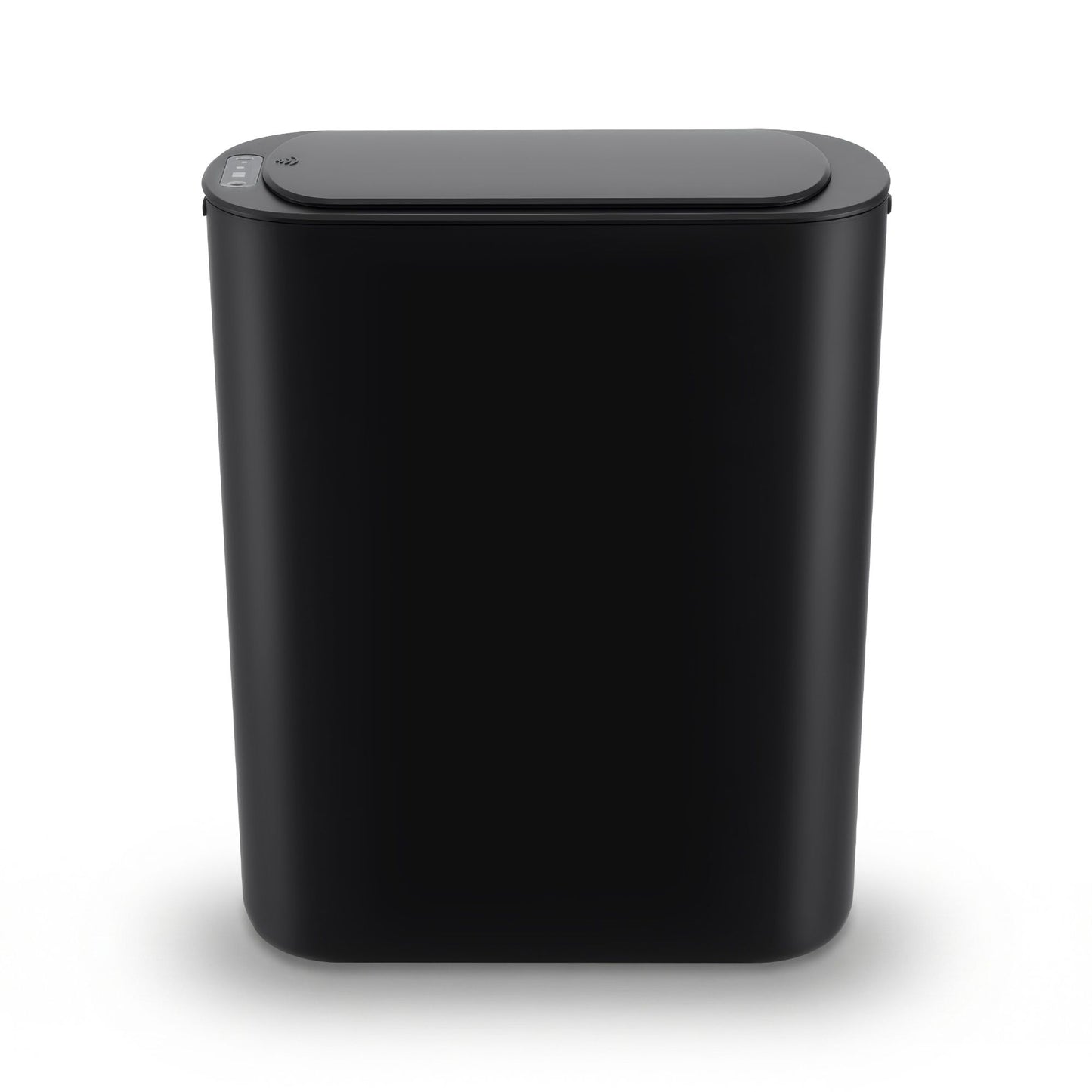 Devanti Automatic Trash Bin with Lid 21L Motion Sensor Kitchen Bin Touchless Garbage Can Modern Black Plastic SB-F-25L-BK