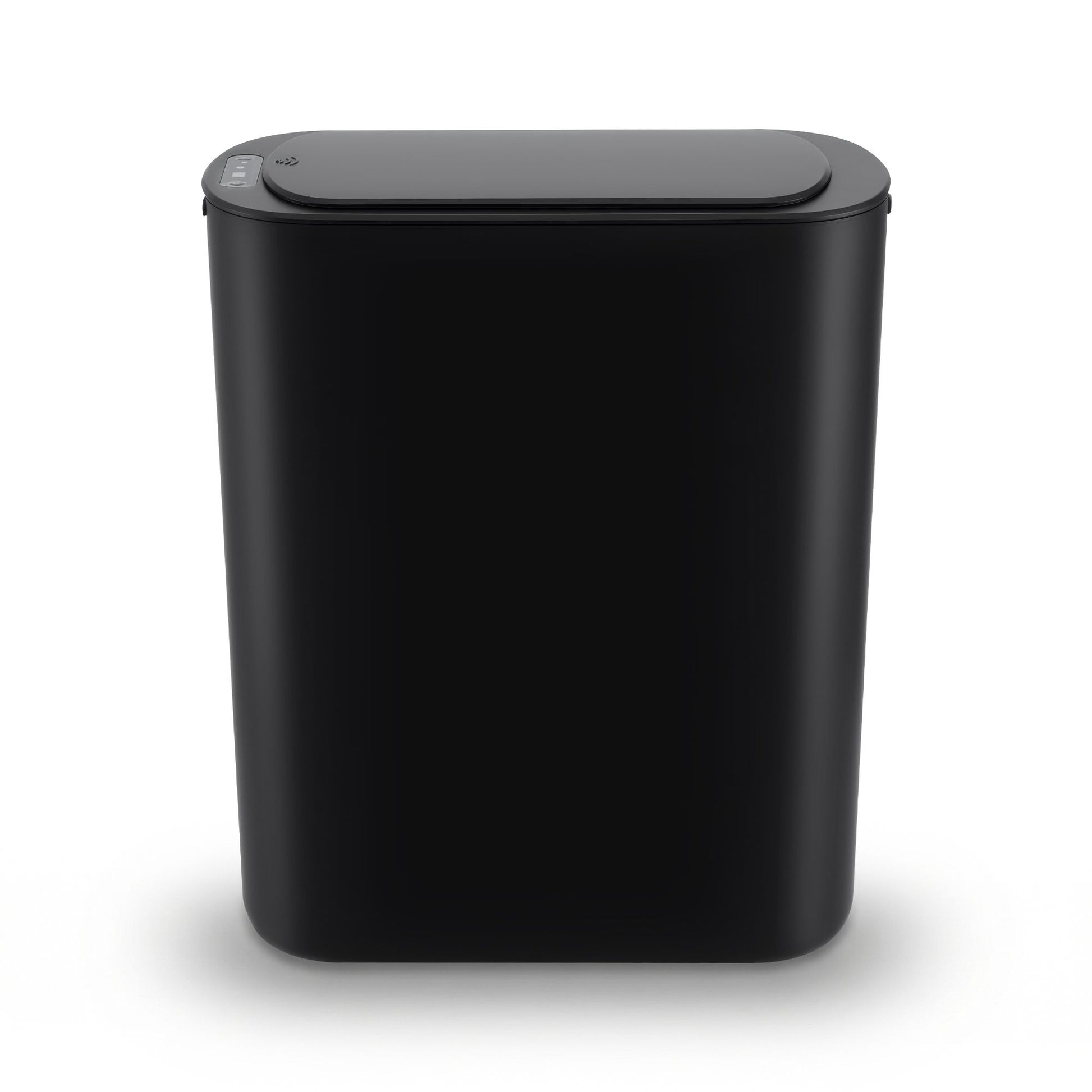 Devanti Automatic Trash Bin with Lid 21L Motion Sensor Kitchen Bin Touchless Garbage Can Modern Black Plastic SB-F-25L-BK