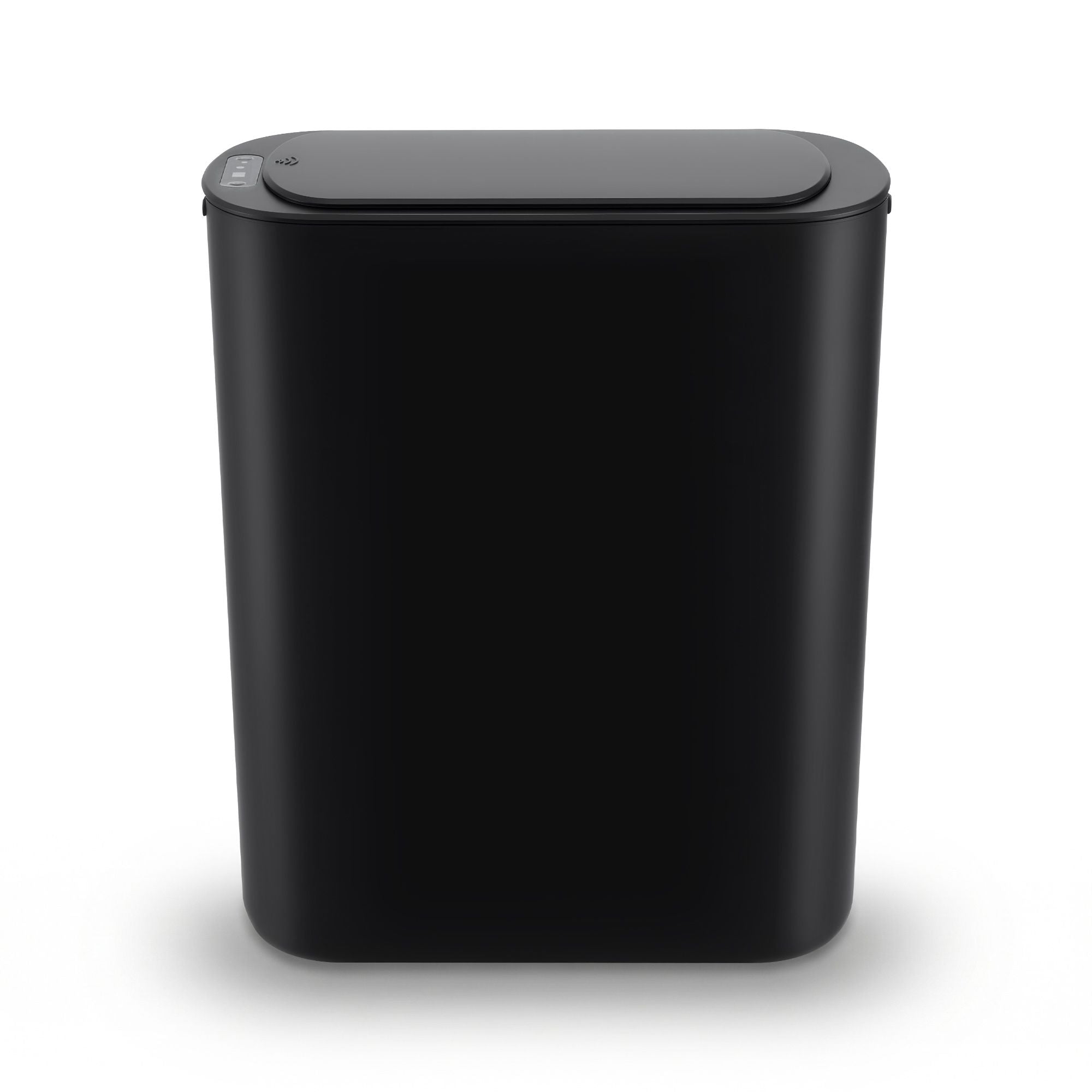 Devanti Automatic Trash Bin with Lid 21L Motion Sensor Kitchen Bin Touchless Garbage Can Modern Black Plastic SB-F-25L-BK