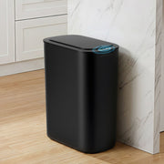 Devanti Automatic Trash Bin with Lid 21L Motion Sensor Kitchen Bin Touchless Garbage Can Modern Black Plastic SB-F-25L-BK