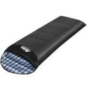 Weisshorn Sleeping Bag Single Thermal Camping Hiking Tent Grey 0&deg;C SB-MICRO-GR