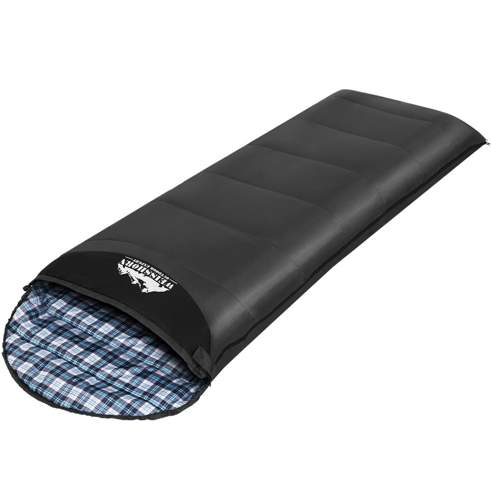 Weisshorn Sleeping Bag Single Thermal Camping Hiking Tent Grey 0&deg;C SB-MICRO-GR