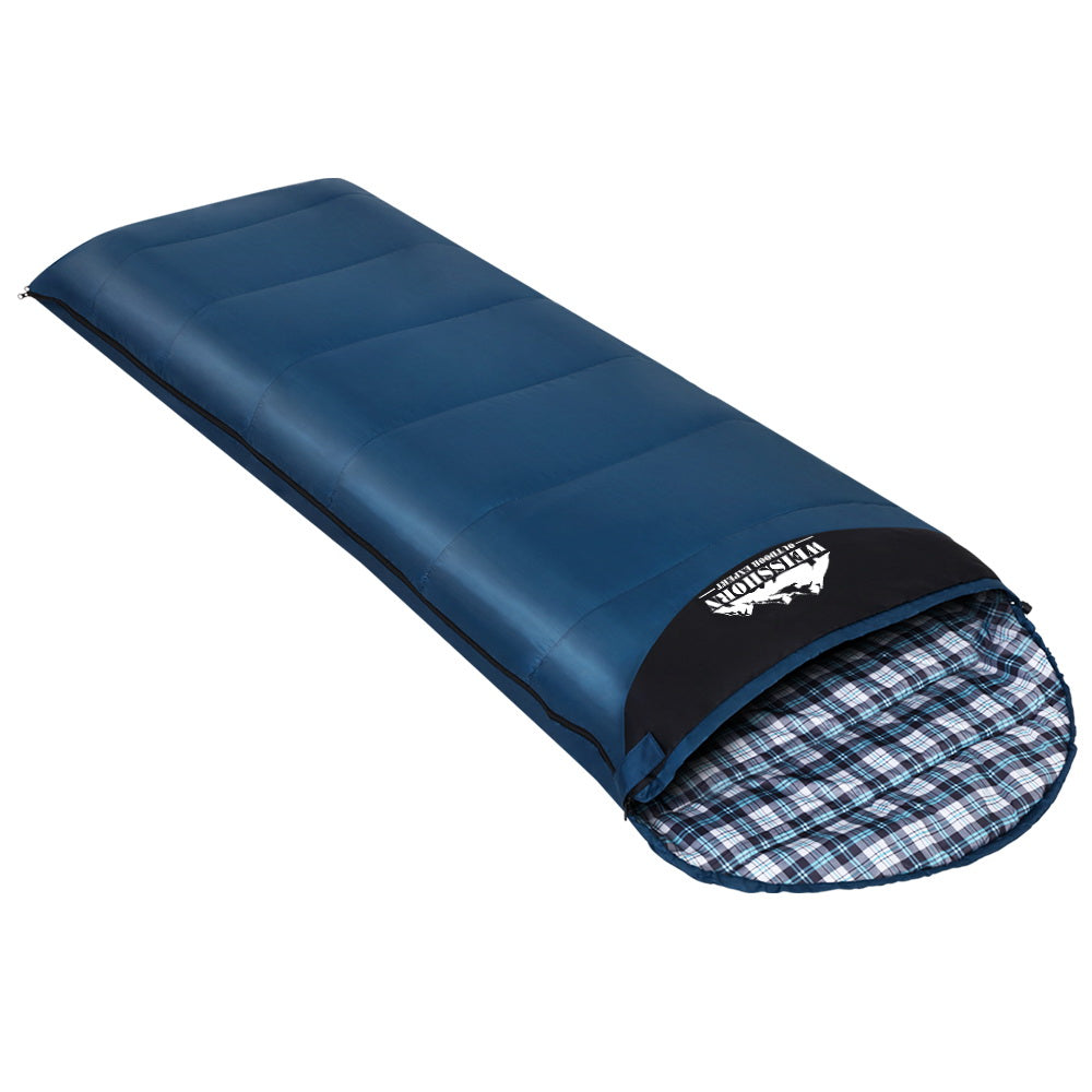 Weisshorn Sleeping Bag Single Thermal Camping Hiking Tent Blue 0&deg;C SB-MICRO-NA