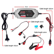 12V Automatic Car Battery Charger 6V 3.5Amp Vehicle Truck Chargers AGM SBC-CT-3800