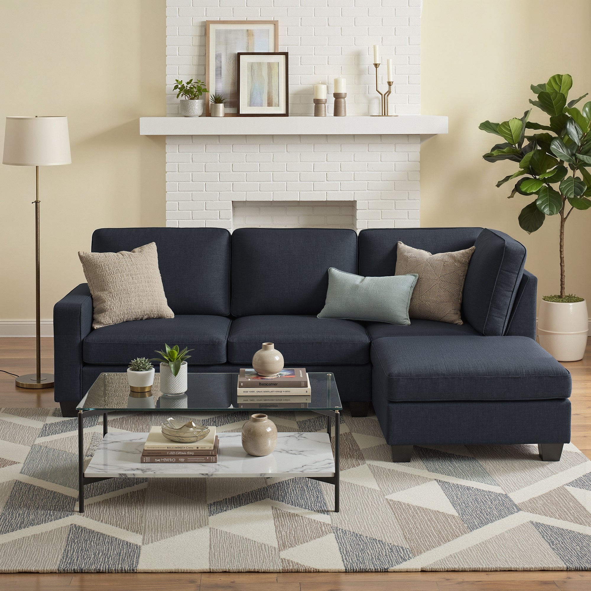 Artiss Modular Sofa Chaise Set 4-seater Dark Grey SBED-C-EP05-DA-GY-ABCE