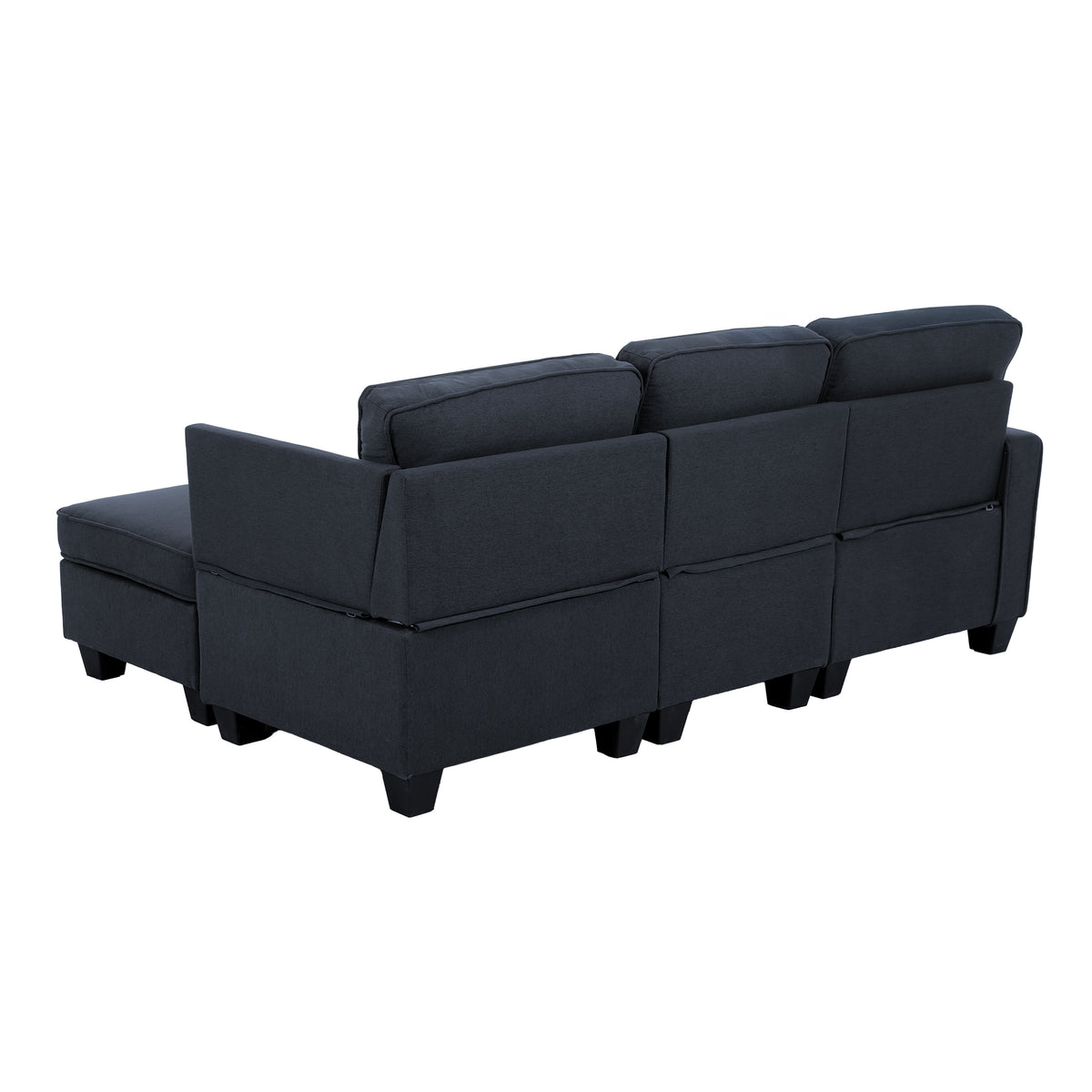 Artiss Modular Sofa Chaise Set 4-seater Dark Grey SBED-C-EP05-DA-GY-ABCE
