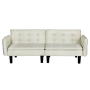 Artiss Sofa Bed 3 Seater Tufted Faux Linen Beige SBED-E-FA-01-BG-AB