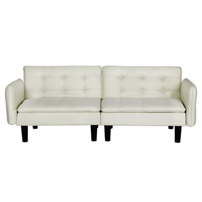 Artiss Sofa Bed 3 Seater Tufted Faux Linen Beige SBED-E-FA-01-BG-AB