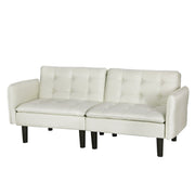 Artiss Sofa Bed 3 Seater Tufted Faux Linen Beige SBED-E-FA-01-BG-AB