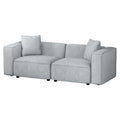 Artiss Modular Sofa Chaise Set 2-Seater Grey SBED-E-FA-02-2S-GY