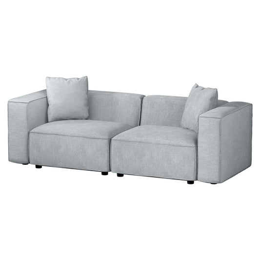 Artiss Modular Sofa Chaise Set 2-Seater Grey SBED-E-FA-02-2S-GY