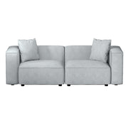 Artiss Modular Sofa Chaise Set 2-Seater Grey SBED-E-FA-02-2S-GY