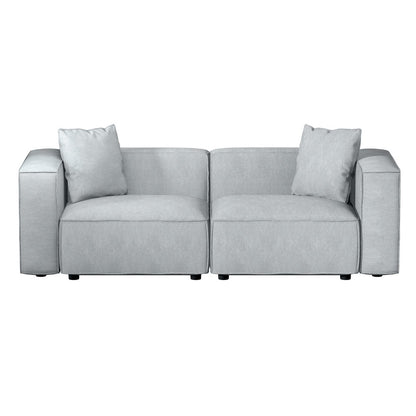 Artiss Modular Sofa Chaise Set 2-Seater Grey SBED-E-FA-02-2S-GY