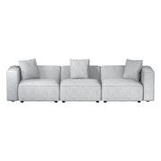 Artiss Modular Sofa Chaise Set 3-Seater Grey SBED-E-FA-02-3S-GY