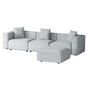 Artiss Modular Sofa Chaise Set 4-Seater Grey SBED-E-FA-02-4S-GY
