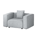 Artiss Modular Sofa Chaise Set 1-Seater Grey SBED-E-FA-02-GY-AB