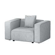 Artiss Modular Sofa Chaise Set 1-Seater Grey SBED-E-FA-02-GY-AB